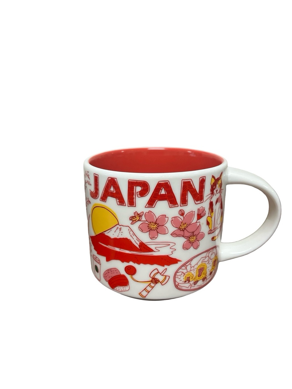 Japan Starbucks Coffee Tea Cup Mug 14oz Been There Series Japan Red EUC College